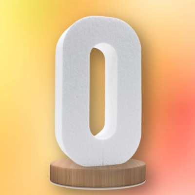 Объемная цифра "0" высота 20 см