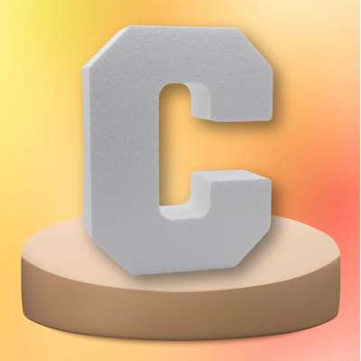 Буква из пенопласта C