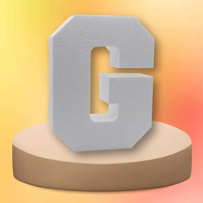 Буква из пенопласта G