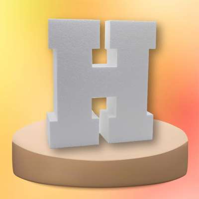 Буква из пенопласта H