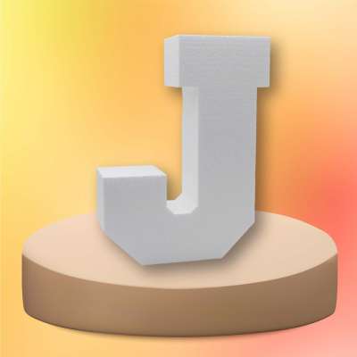 Буква из пенопласта J