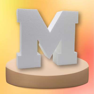 Буква из пенопласта M