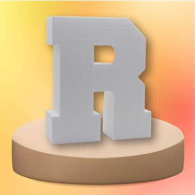 Буква из пенопласта R