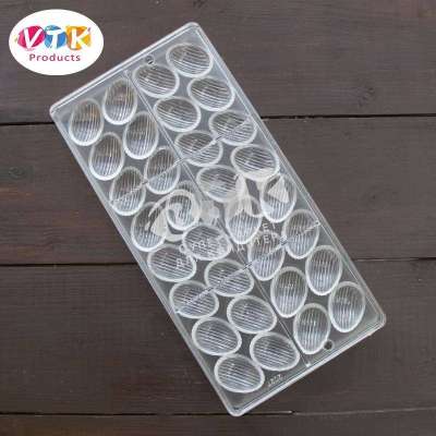 Форма для шоколадных конфет поликарбонатная VTK Products  ЯЙЦО РЕБРИСТОЕ 32 шт