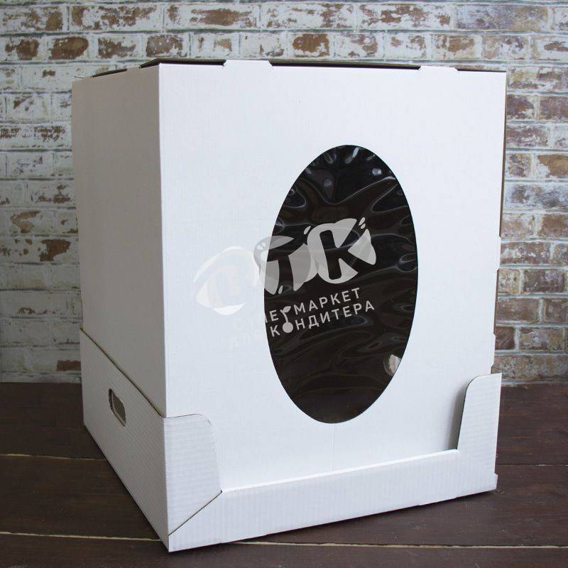 Коробка для торта большая Мах 42х42х50 см