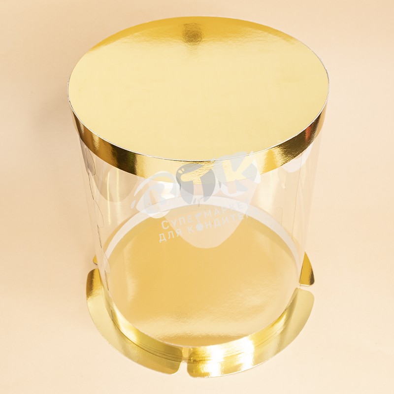 Упаковка для торта круглая тубус 300х290 мм, золото. Коробка для торта тубус прозрачный. Коробка под торт тубус. Подставки под торт тубус. Круглый тубус