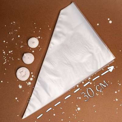Мешок кондитерский для крема одноразовый 30 см / 100 шт